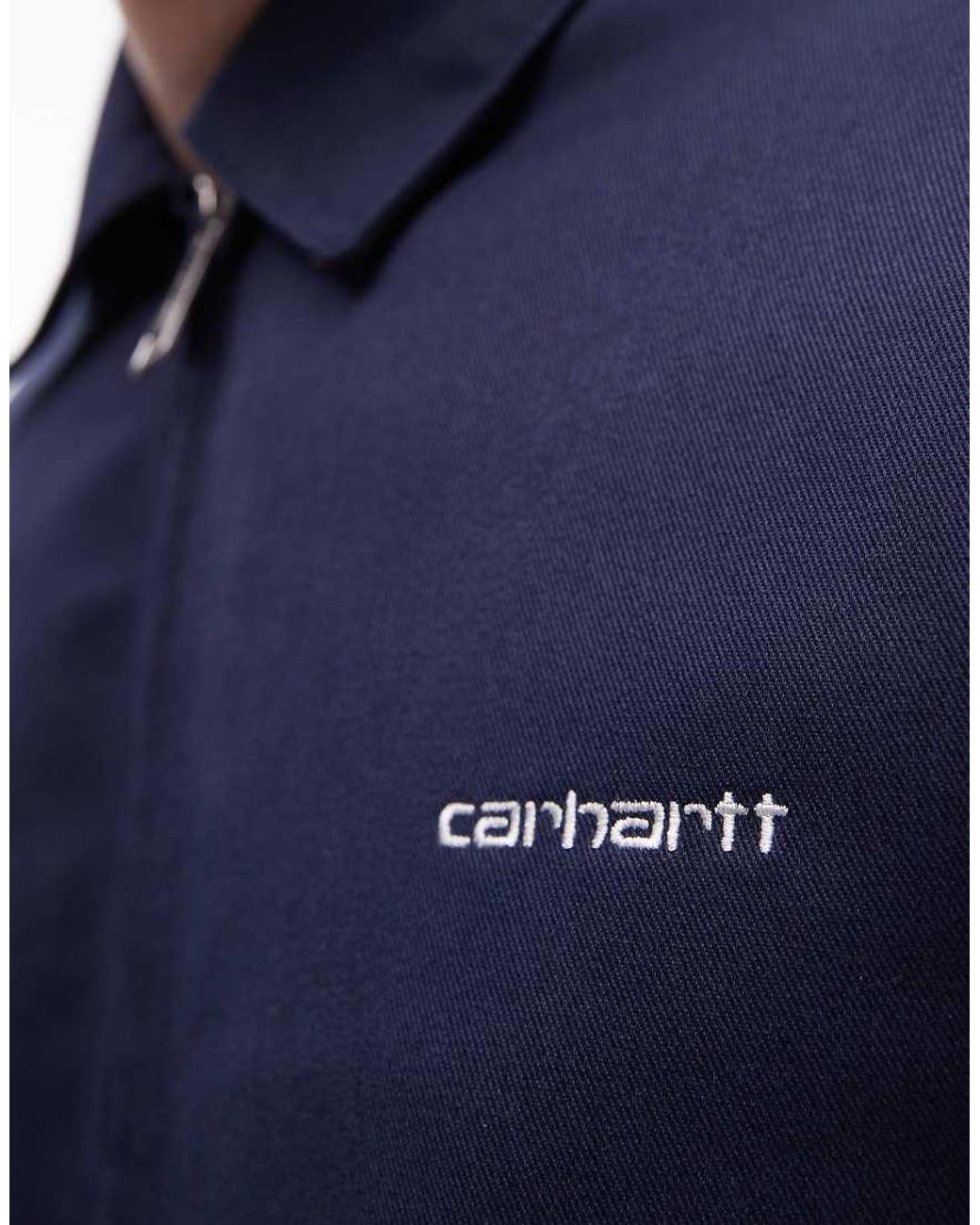 Carhartt Blue Module Script Zip Up Jacket for men