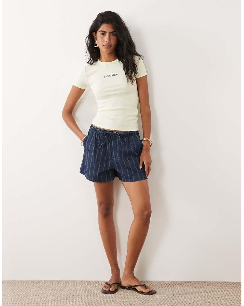Calvin Klein Brown Classic Fit T-Shirt With Embroidered Logo