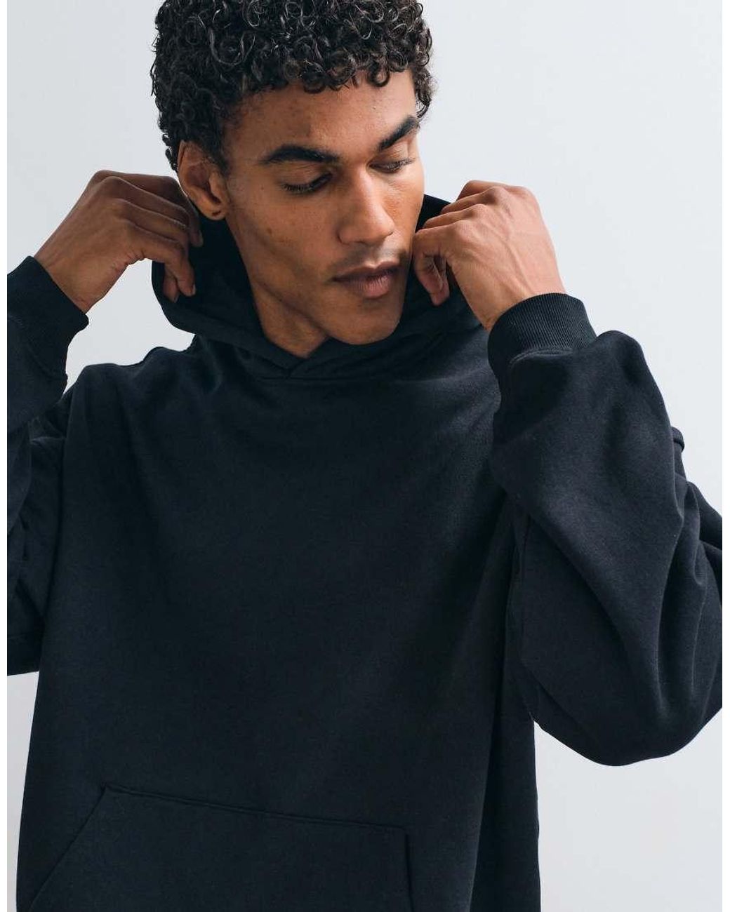 ASOS Blue Essentials Extreme Oversized Hoodie for men