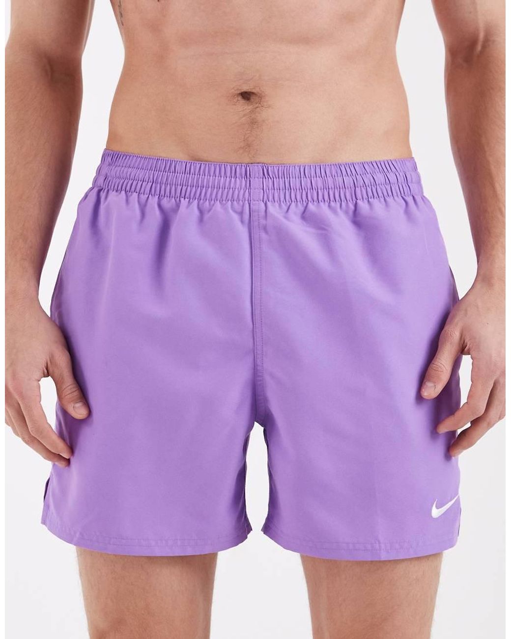 Nike Purple Nike 5 Inch Volley Swim Shorts for men