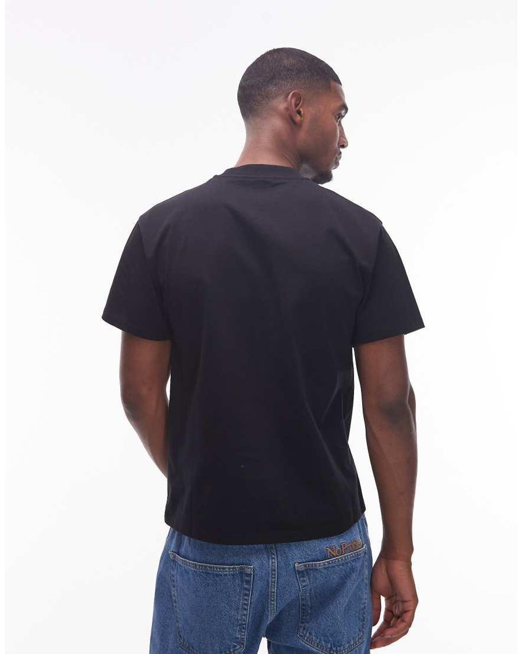 No Problemo Blue Logo Cotton T-shirt for men