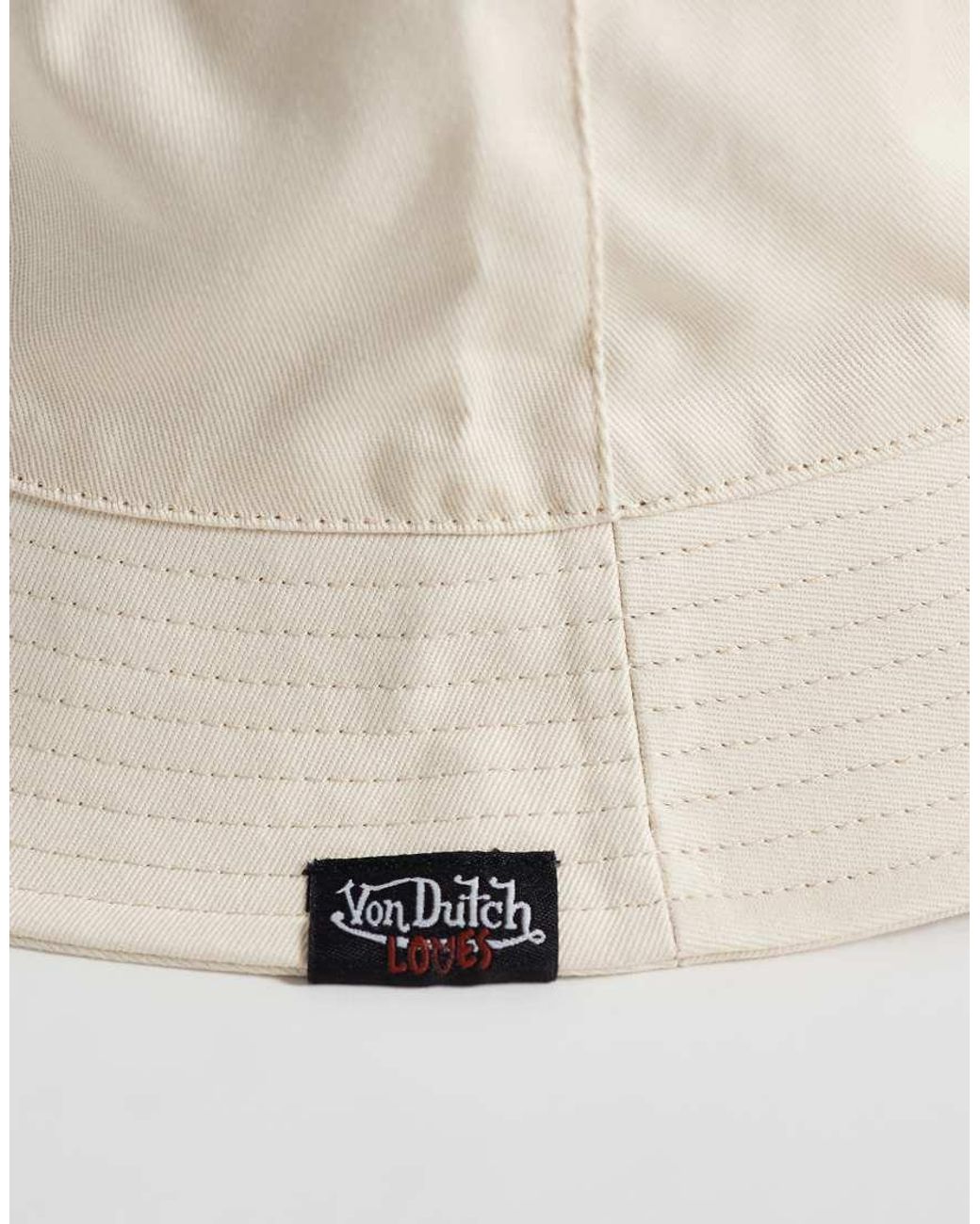 Von Dutch White Loves Bucket Hat
