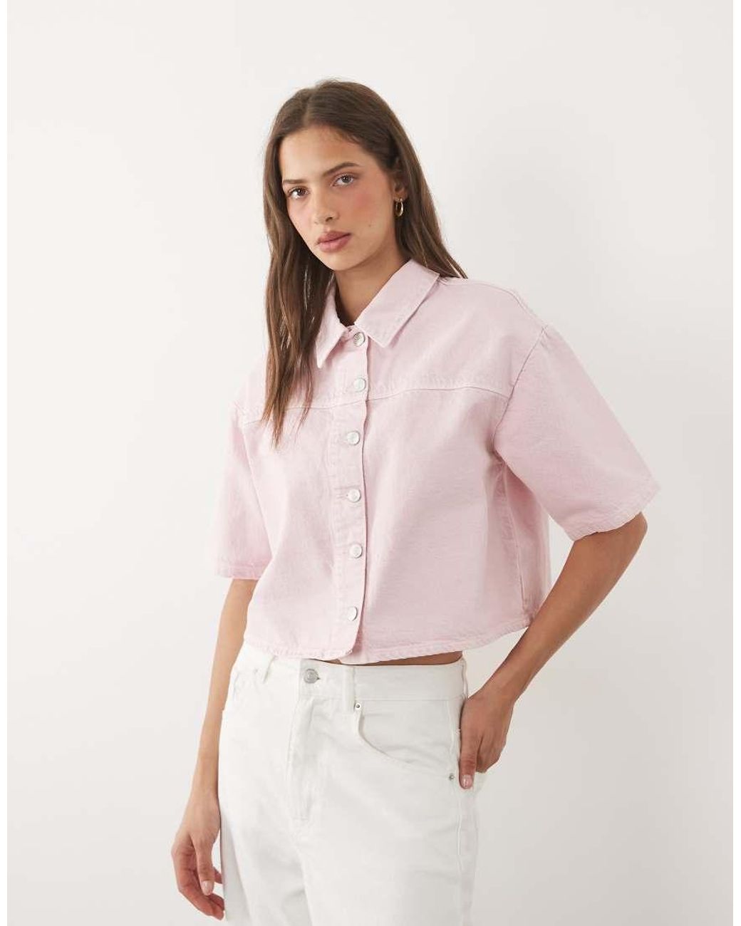 ASOS Pink Boxy Shirt