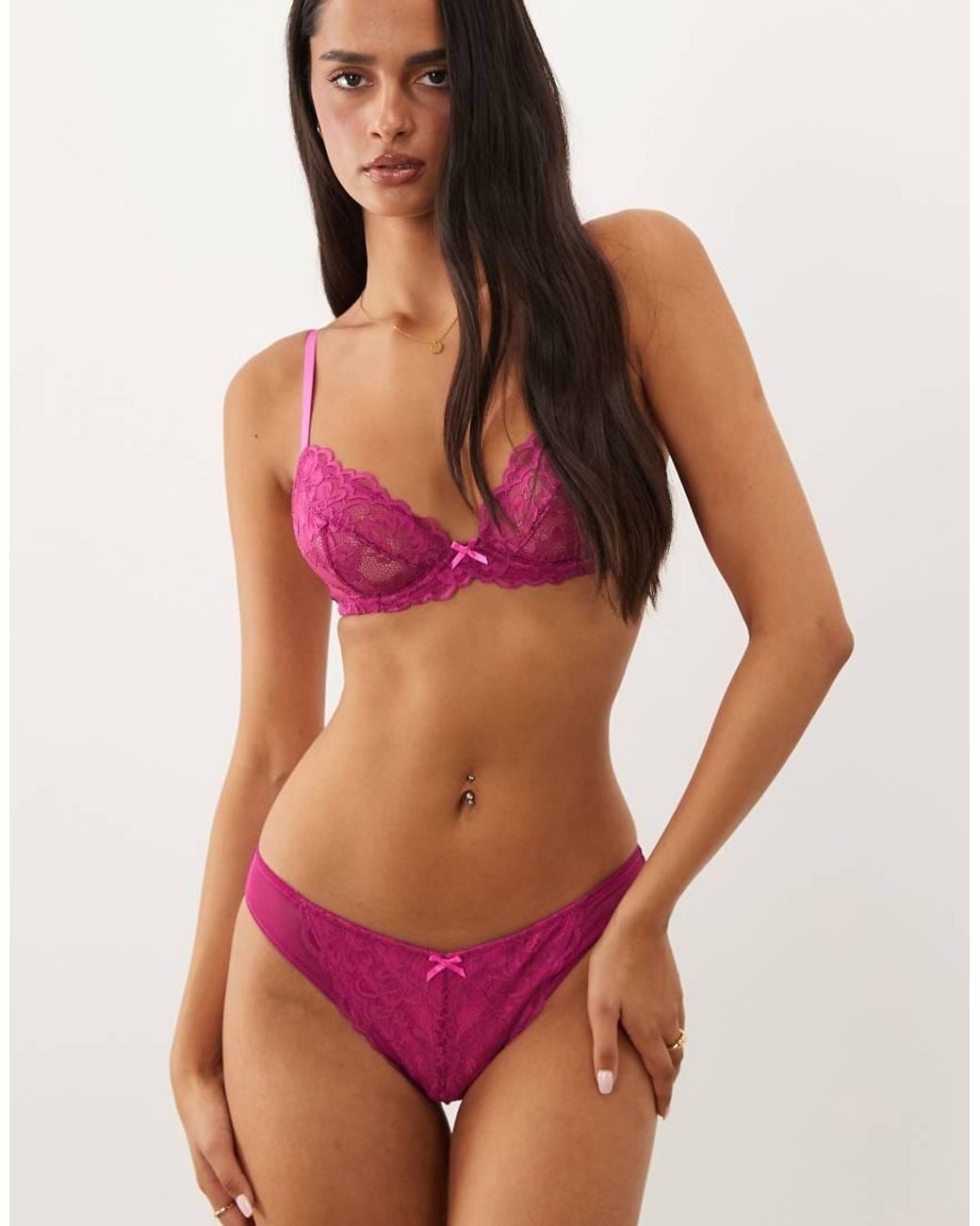 Ann Summers Red Sexy Lace Non Padded Plunge Bra