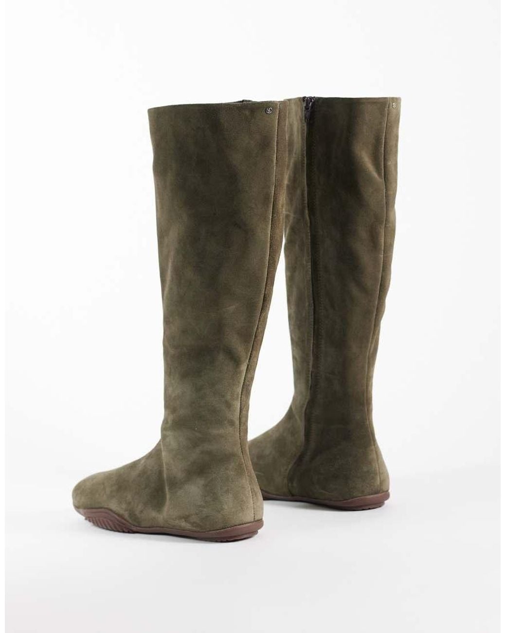 Bronx Green Tyl-Aa Round Toe Knee Boots