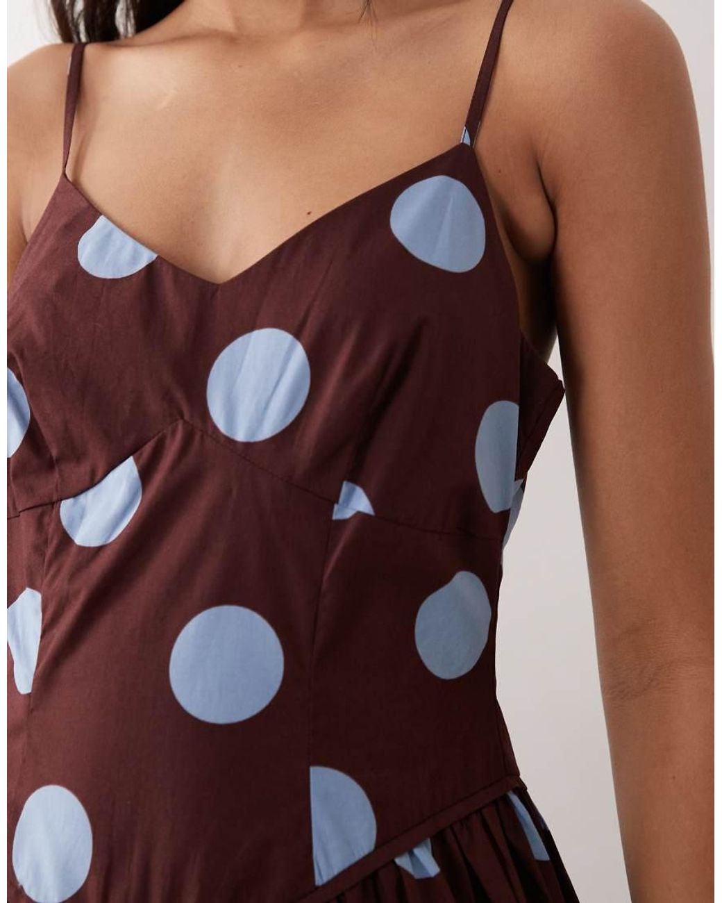 Nobody's Child Brown Renley Occasion Cotton Rich Slip Midi Dress