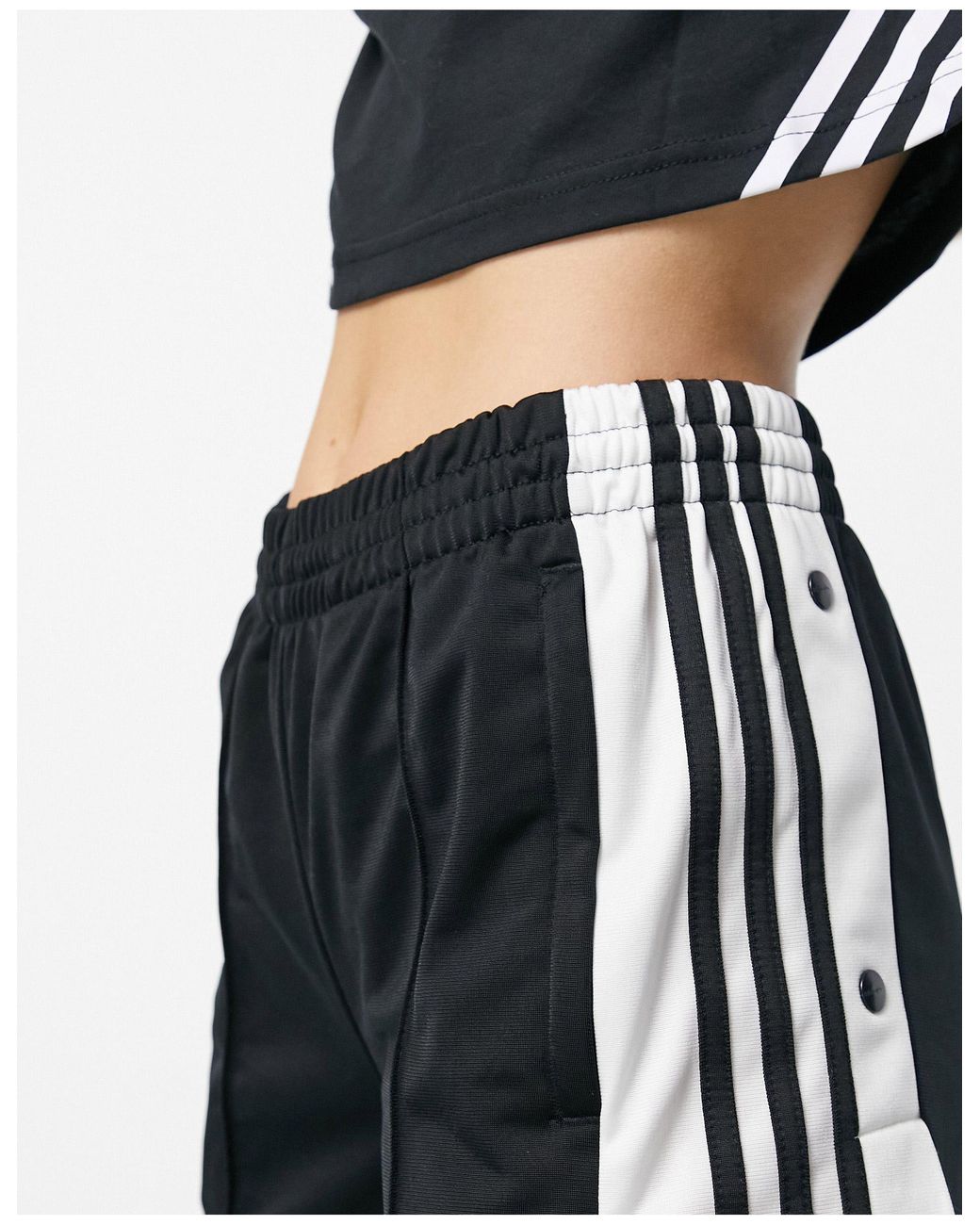 womens adidas popper trousers