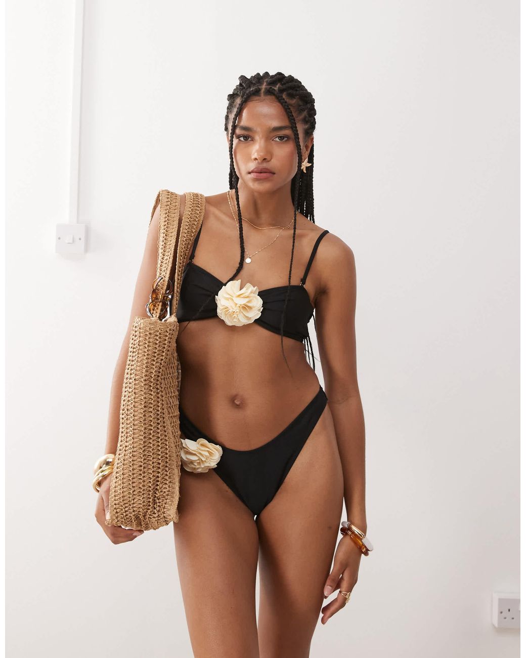 Bas Miss Selfridge en coloris Brown