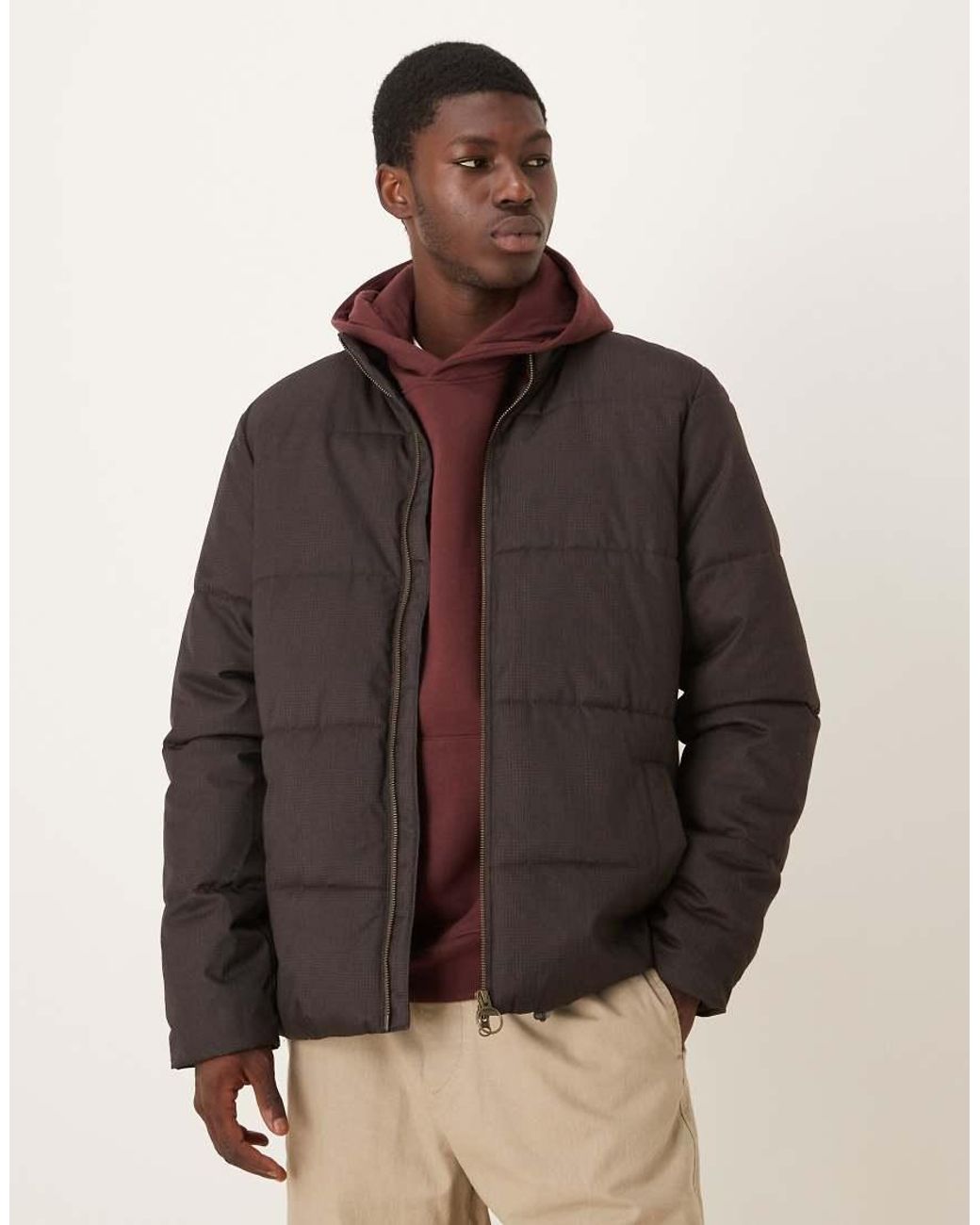 Barbour Brown Northwood Puffer Jacket for men