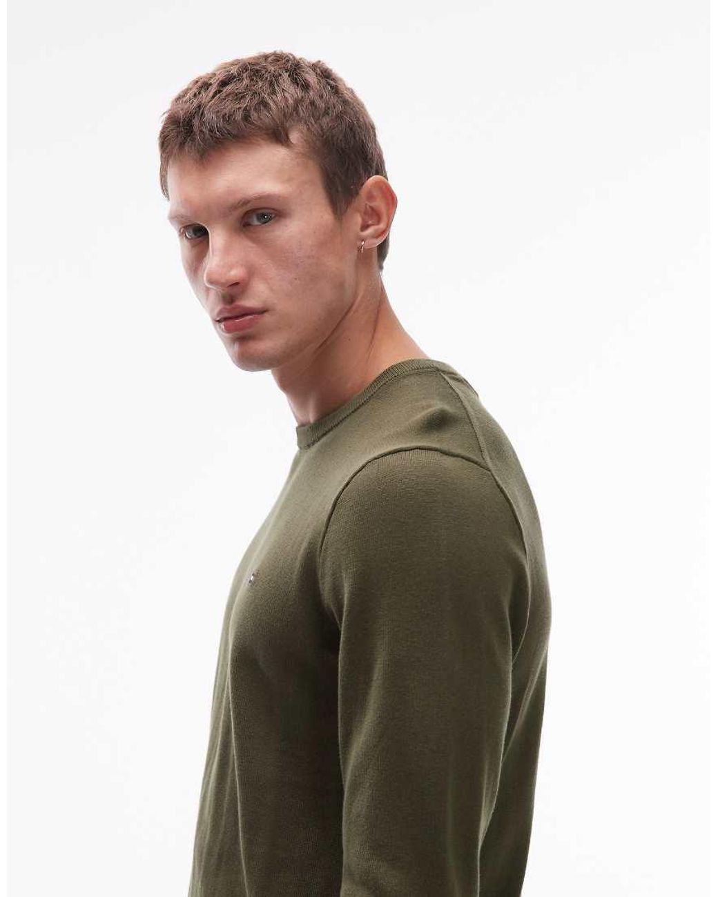 Tommy Hilfiger Gray Essential Cotton Jumper for men