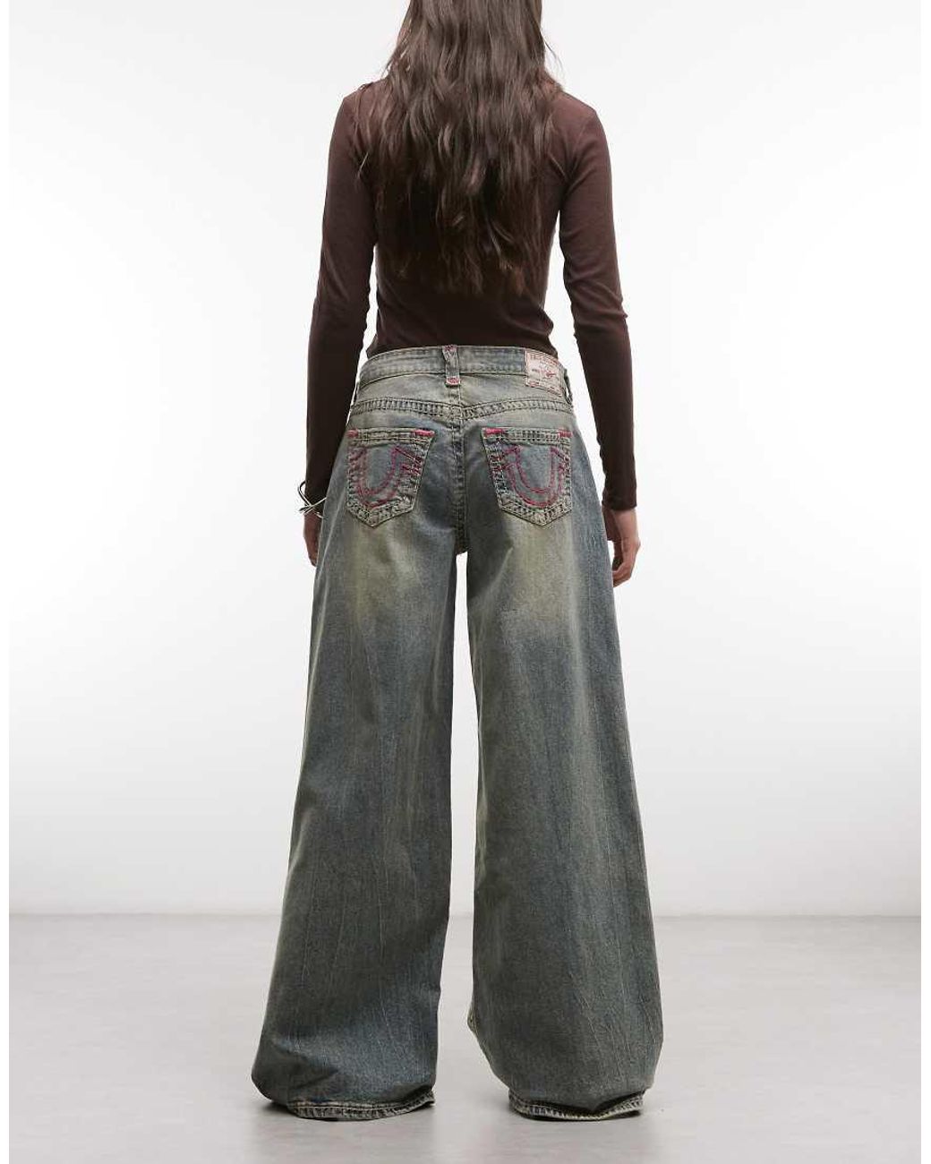 True Religion Blue Jessie Super baggy Jeans