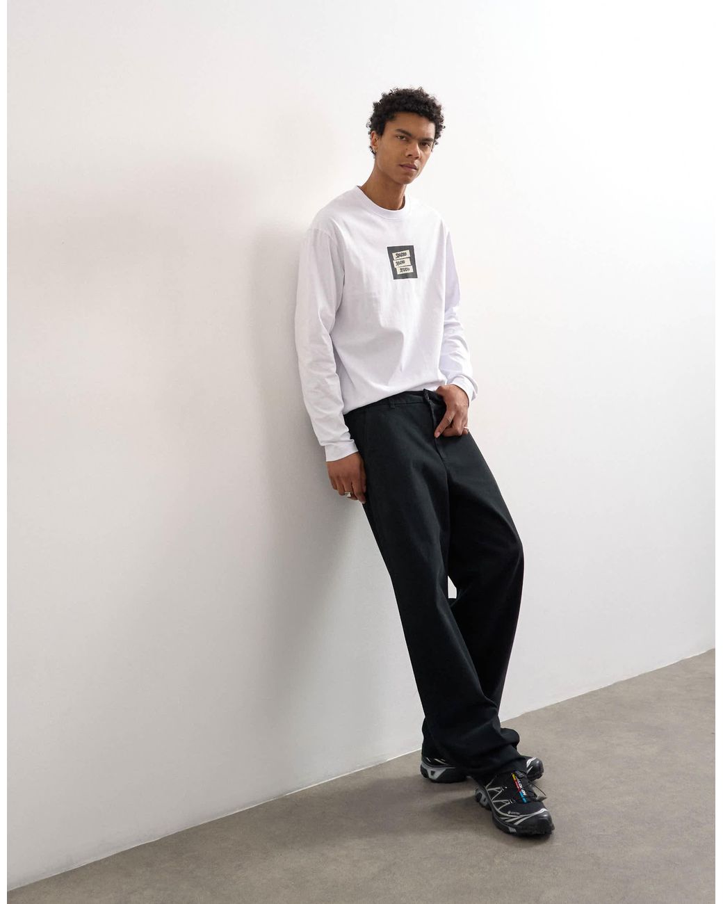 Topman White Straight Chino for men