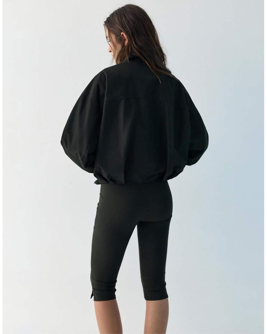 Pull&Bear Black Balloon Bomber Jacket