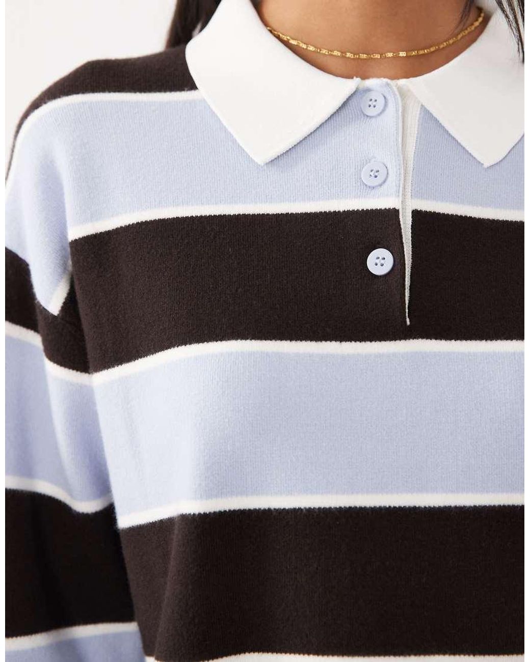 Mango Blue Rugby Top