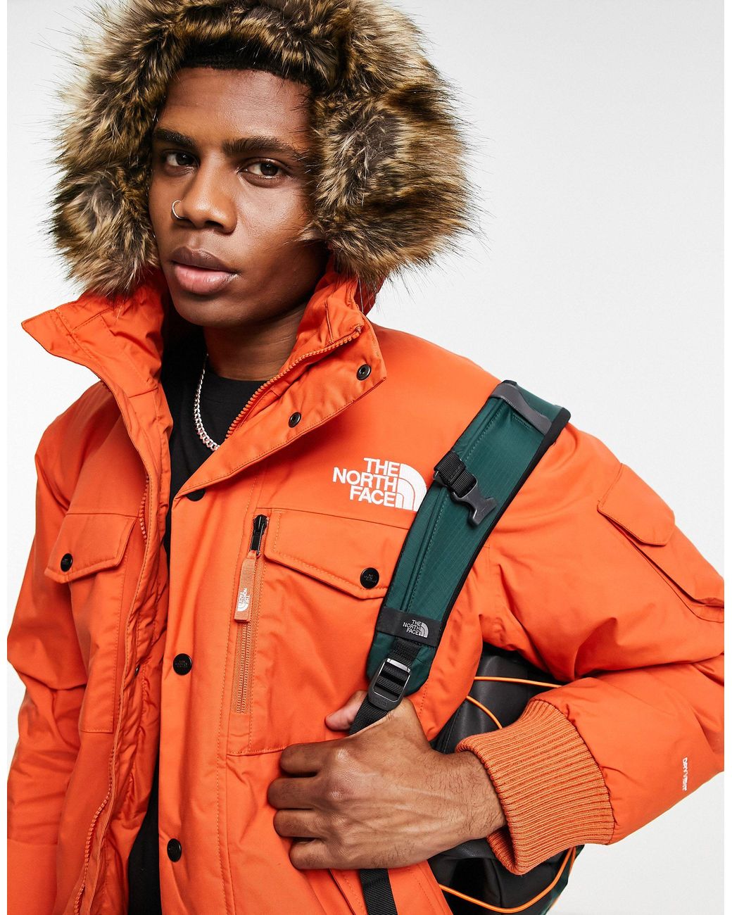The North Face Gotham Jacket in Orange for Men | Lyst