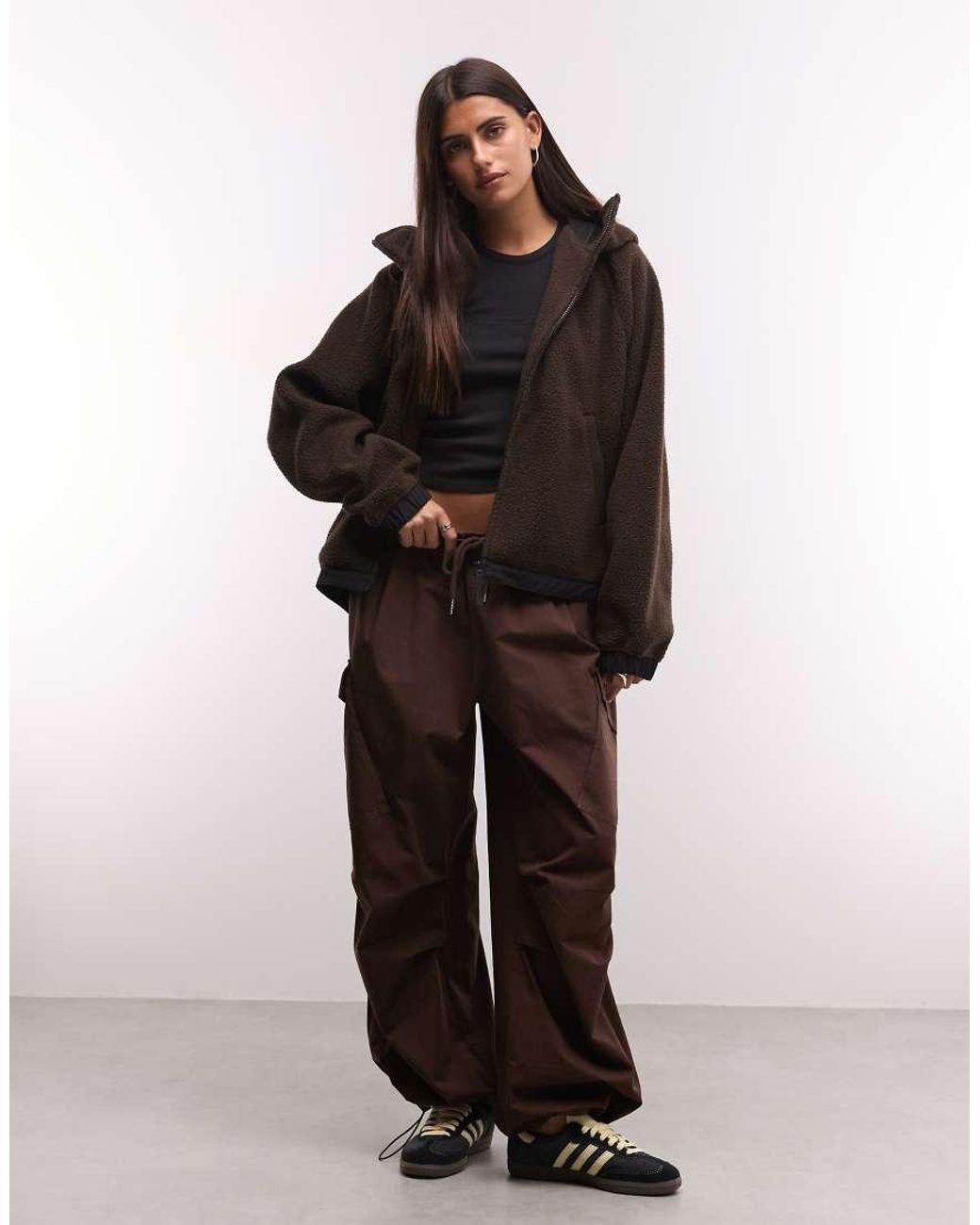 Carhartt Brown Limn Zip Through Fleece Jacket