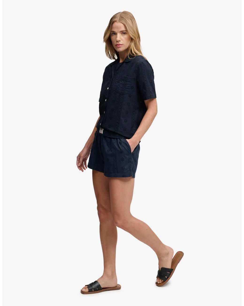 Short Superdry en coloris Blue