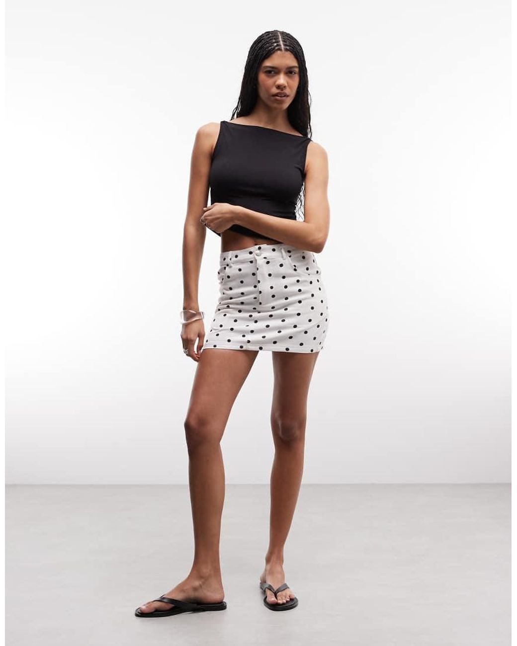 Liquor N Poker Multicolor Mini Skirt