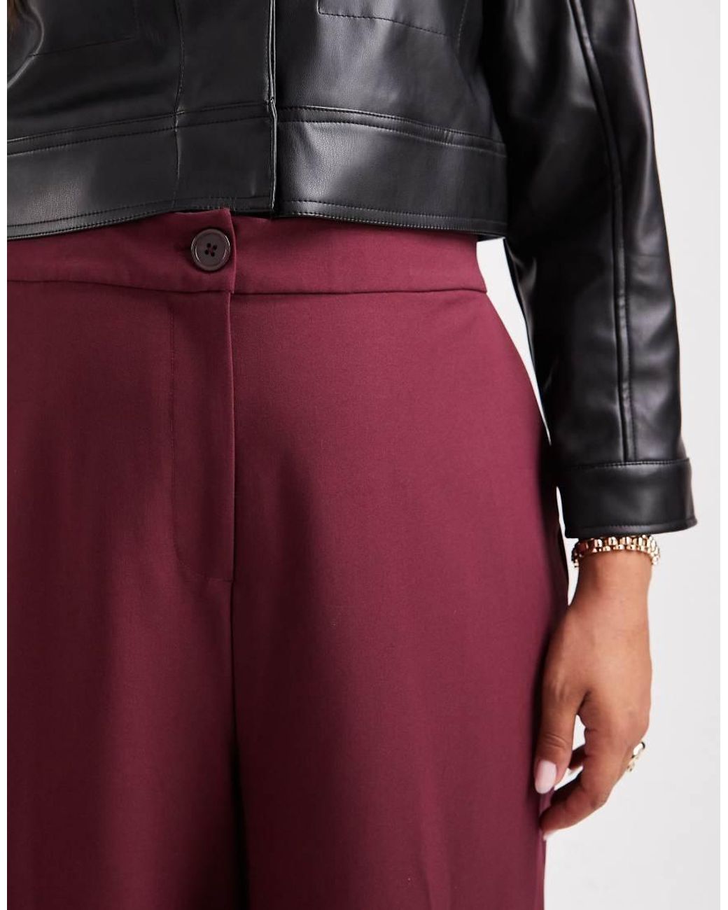 ASOS Curve Tailored Relaxed Straight Leg Pants