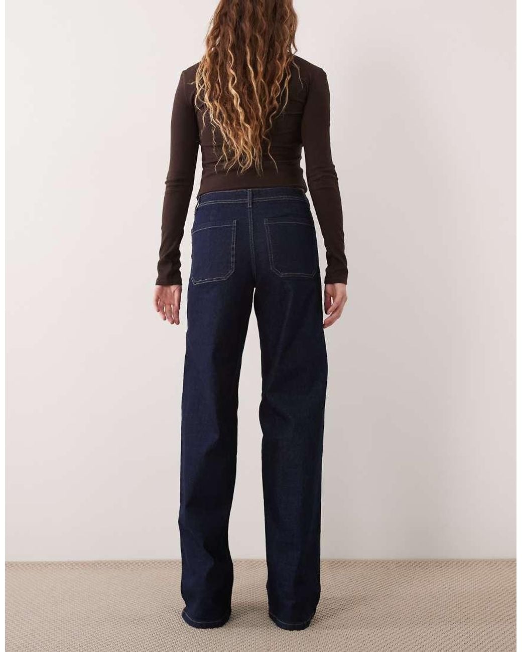 Jdy Blue Vanessa Wide Leg Jeans