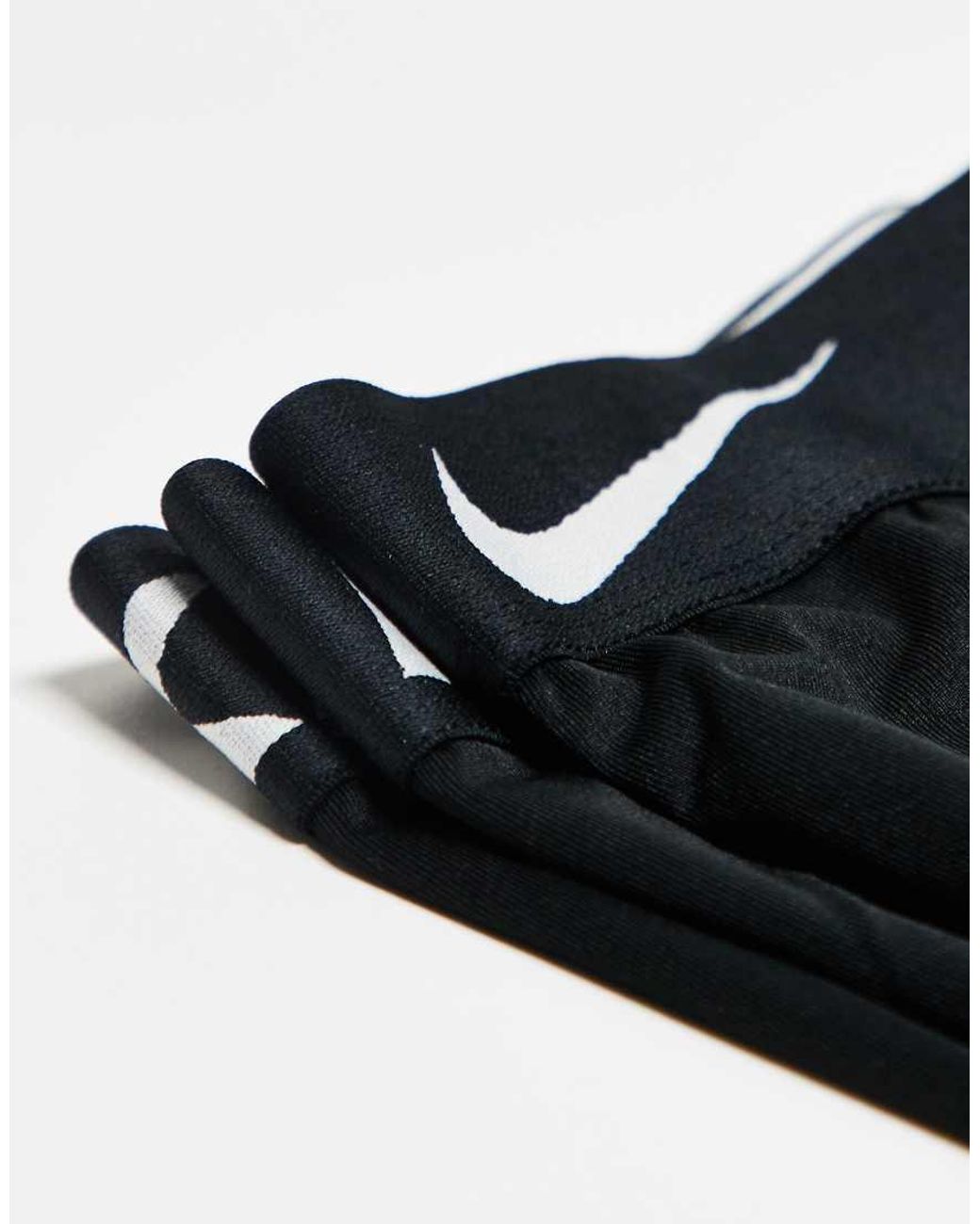 Nike Black Dri-fit Essential Microfibre 3 Pack Long Boxer Briefs for men