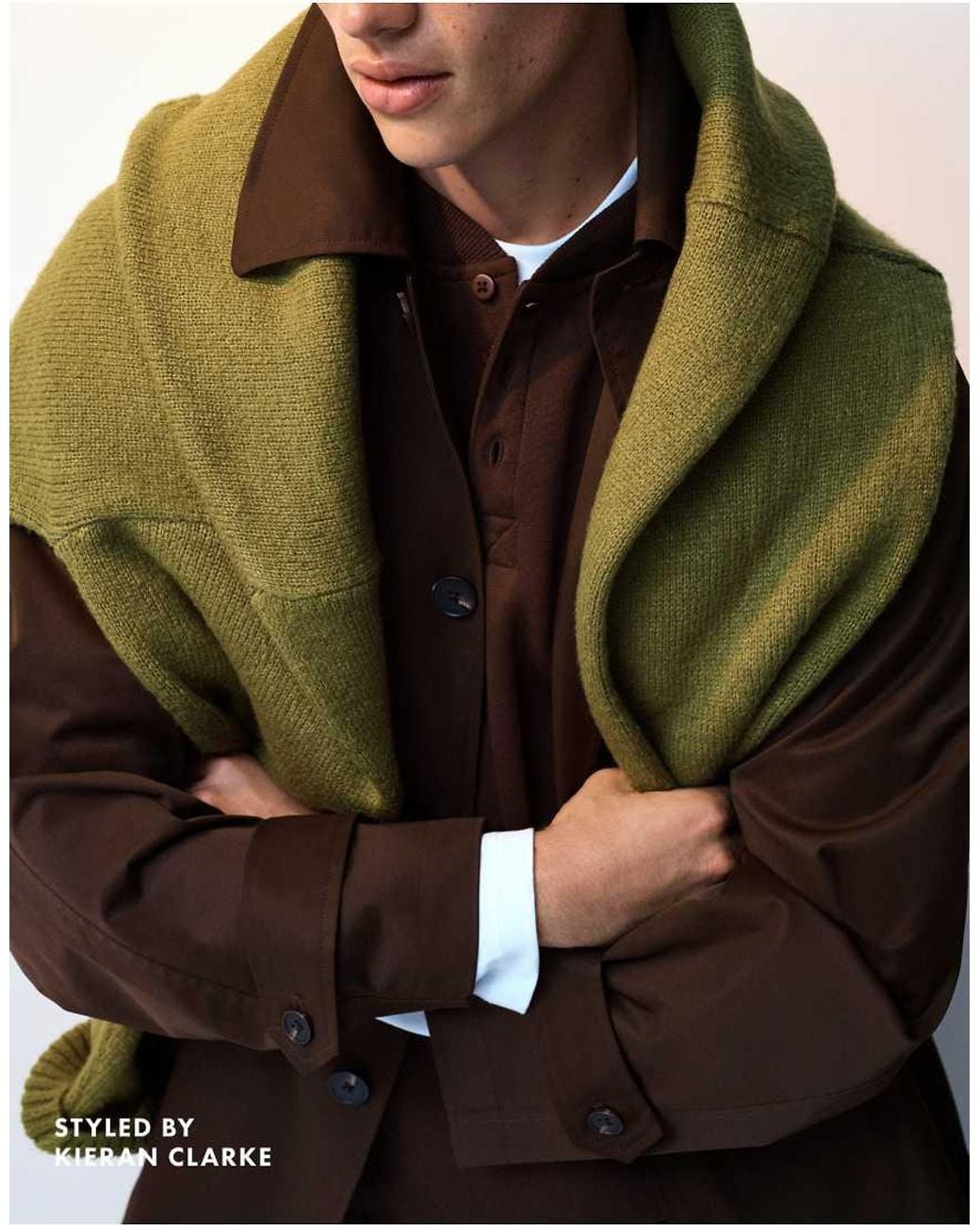 ASOS White Oversized Trench for men