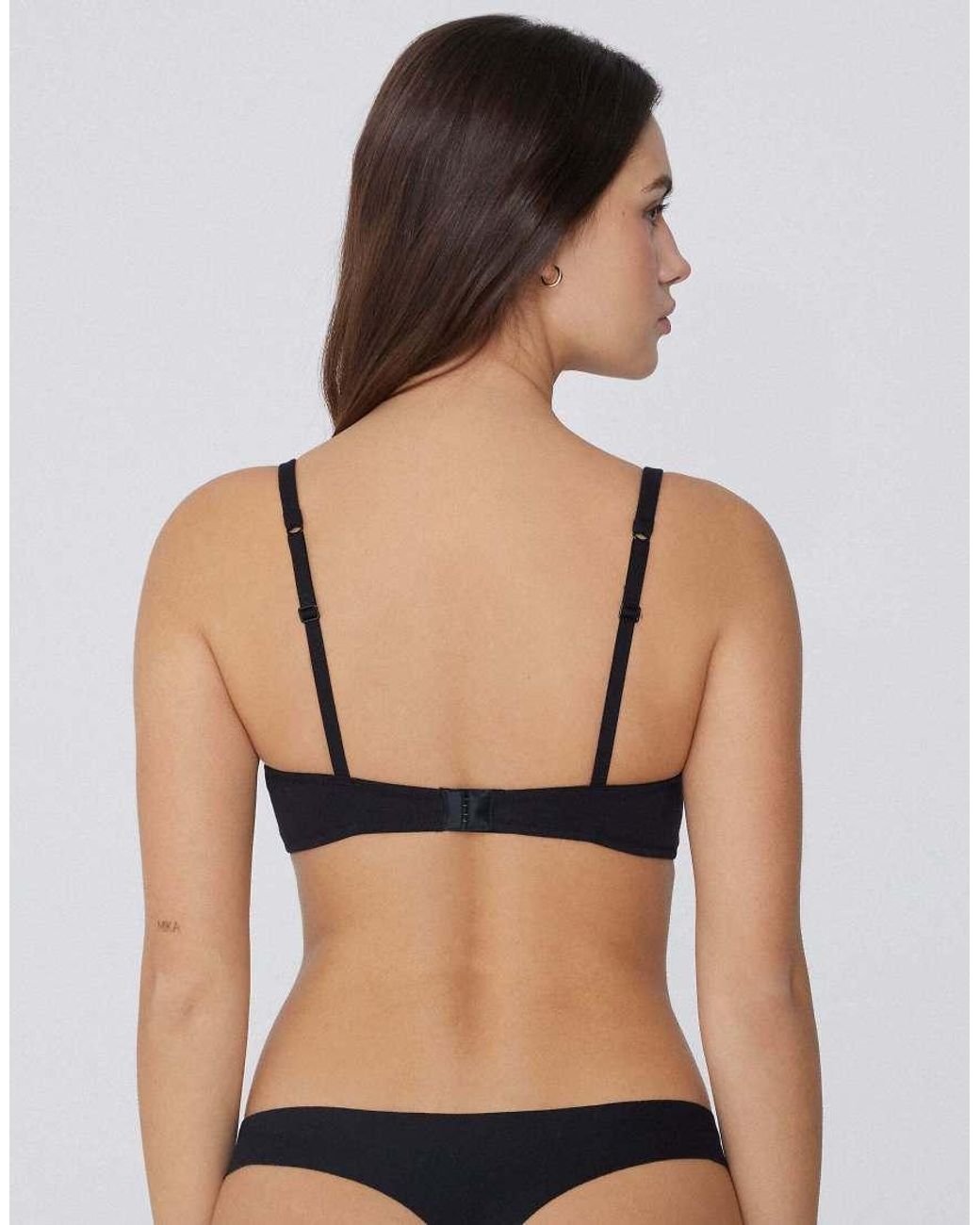 Tezenis Black London Lightly Padded Triangle Bra