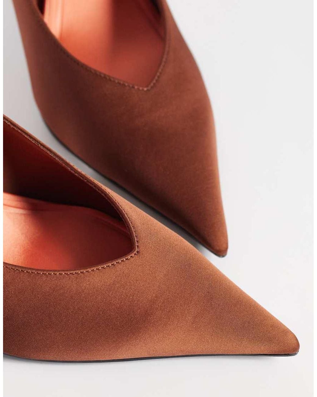 ASOS Brown Prism Stiletto High Heeled Mules
