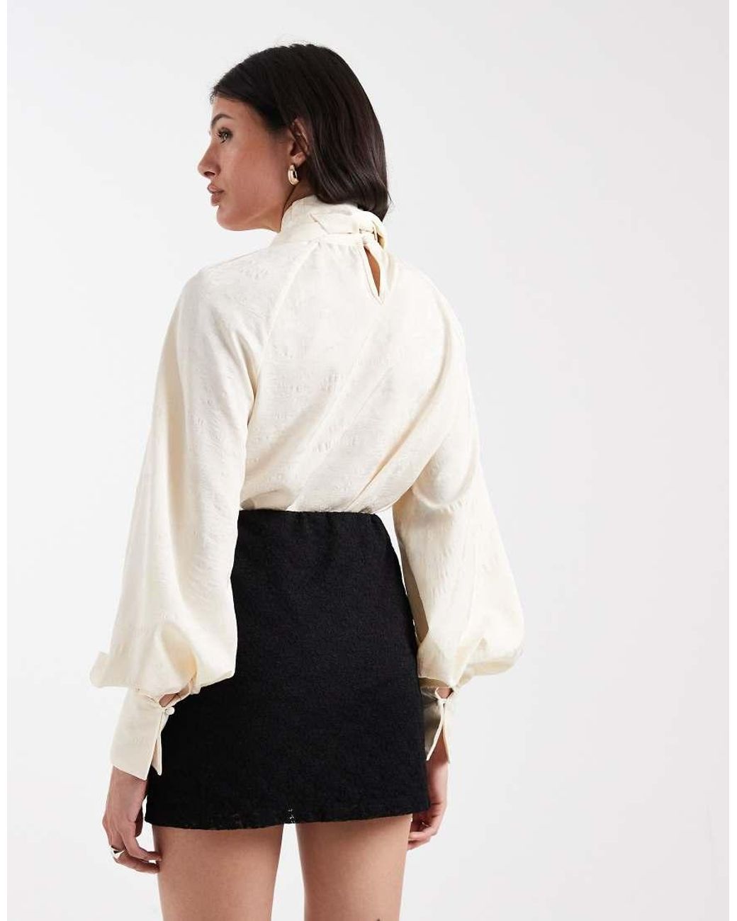 ASOS White Asos Design Tall Lace Mini Skirt