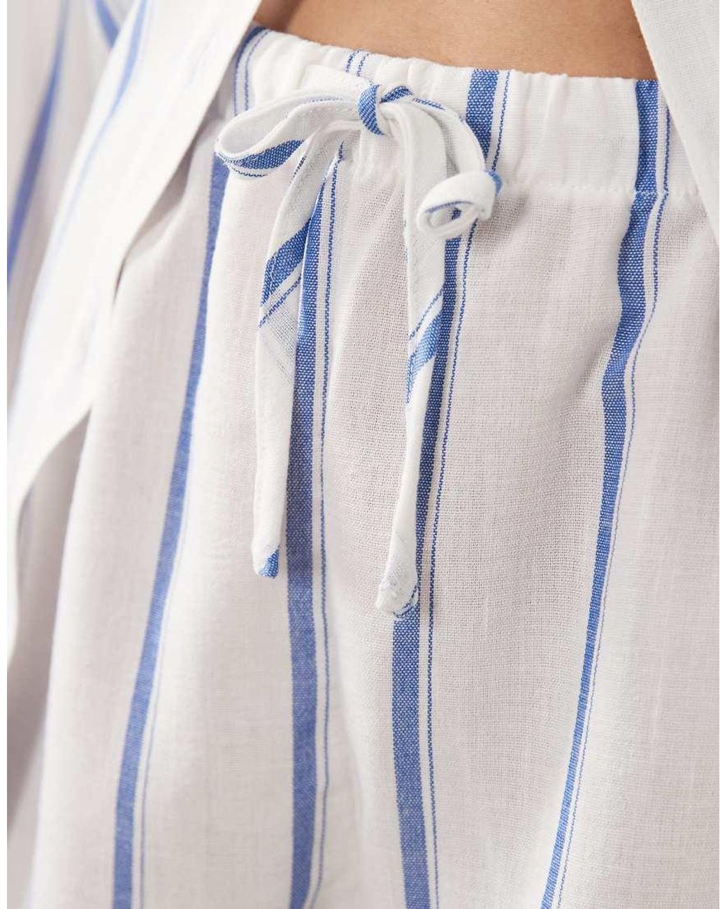 New Look Natural Co-Ord Striped Beach Short