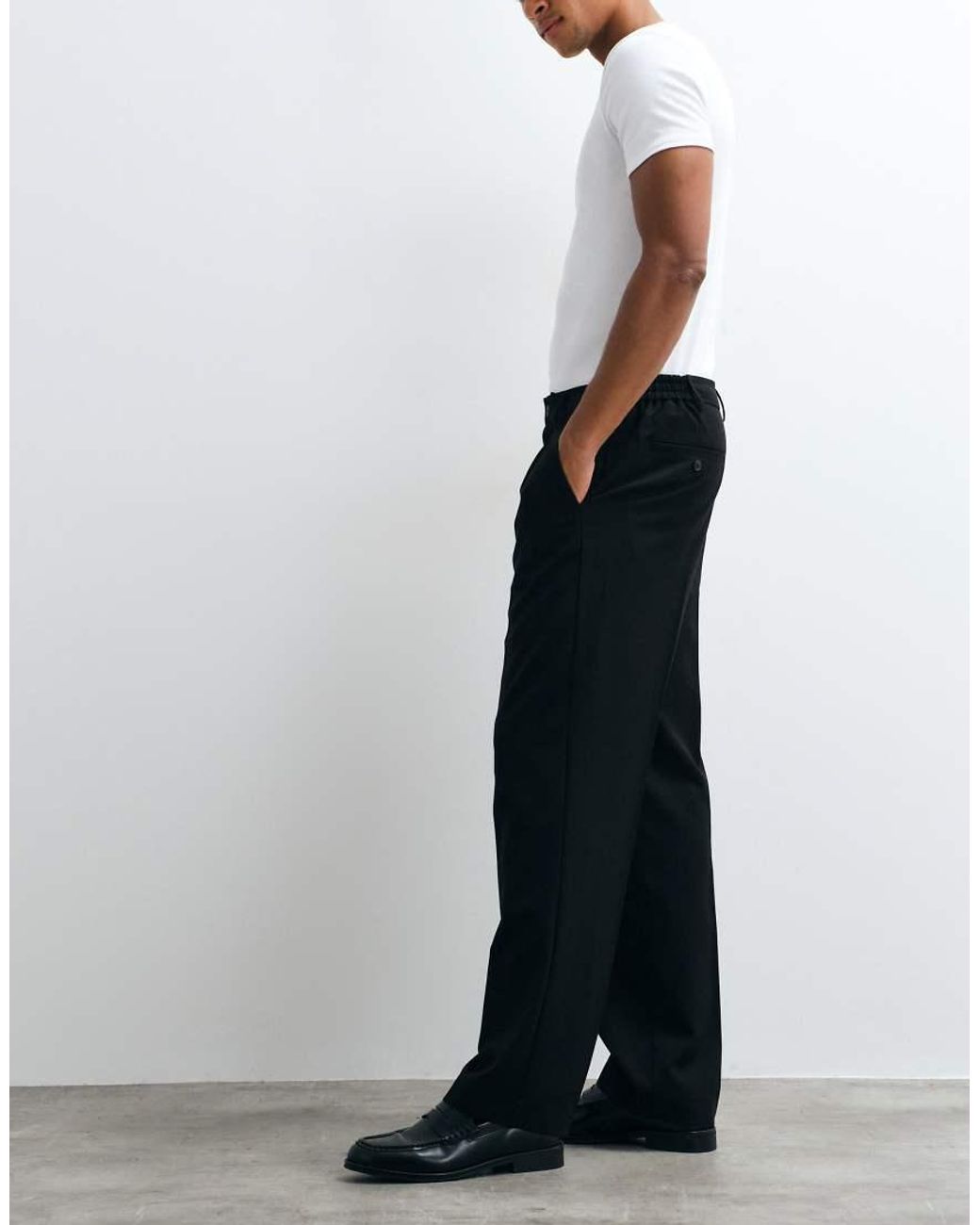 Only & Sons Losvallende Elegante Broek in het White voor heren
