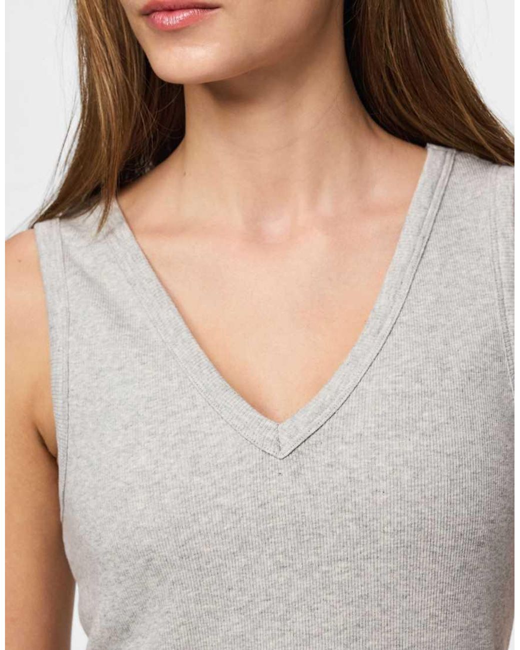 Pieces Gray Tank Top