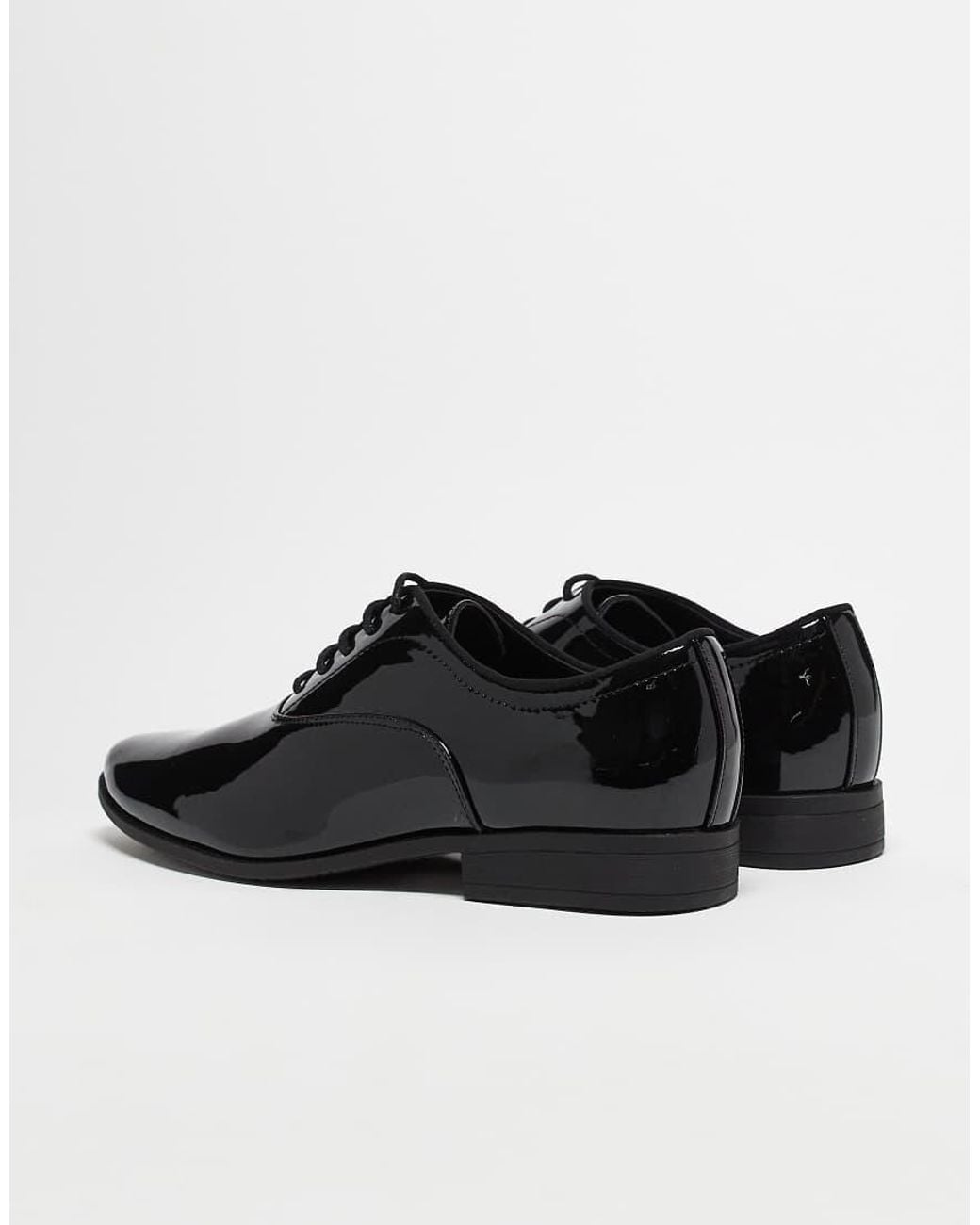 ASOS Black Lace Up Derby Shoes for men