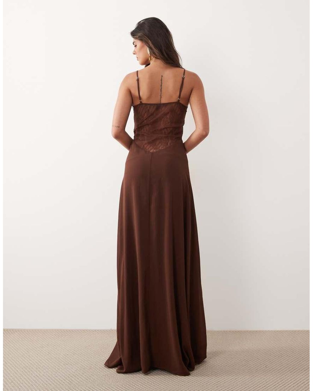 Noughts & Kisses Green Lace Panel Insert Maxi Dress