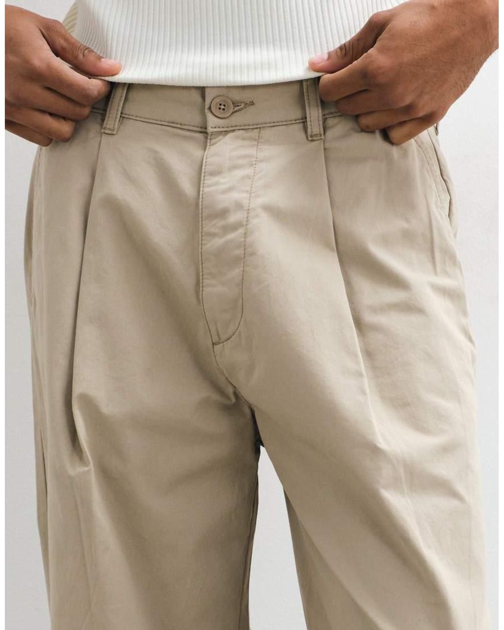 Jack & Jones Natural Straight Leg Tailored Pants for men