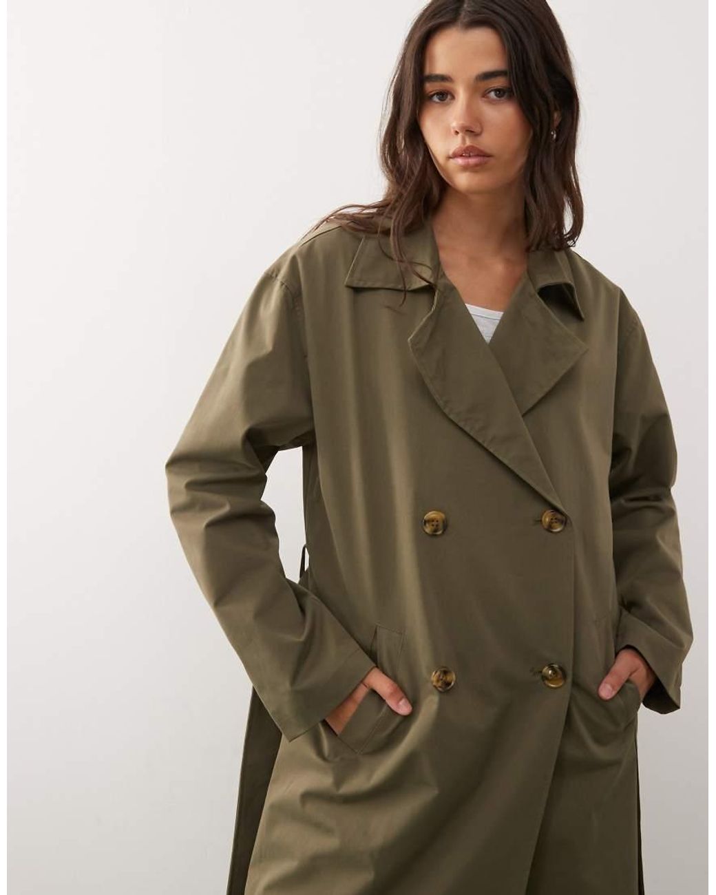 Noisy May Natural Trench Coat