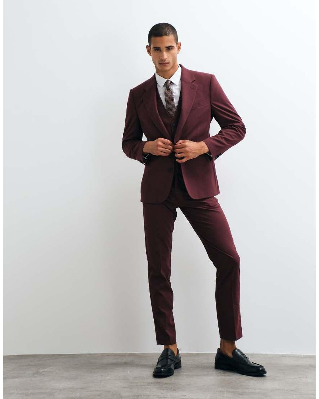 ASOS Brown Slim Suit Jacket for men