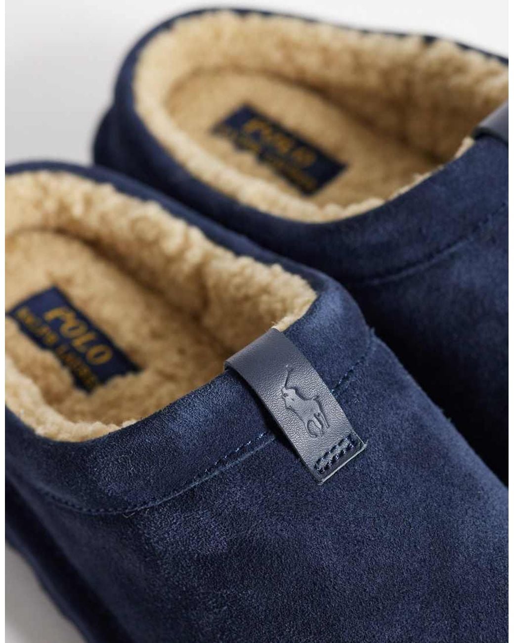 Polo Ralph Lauren Blue Reade Suede Clog Slipper for men