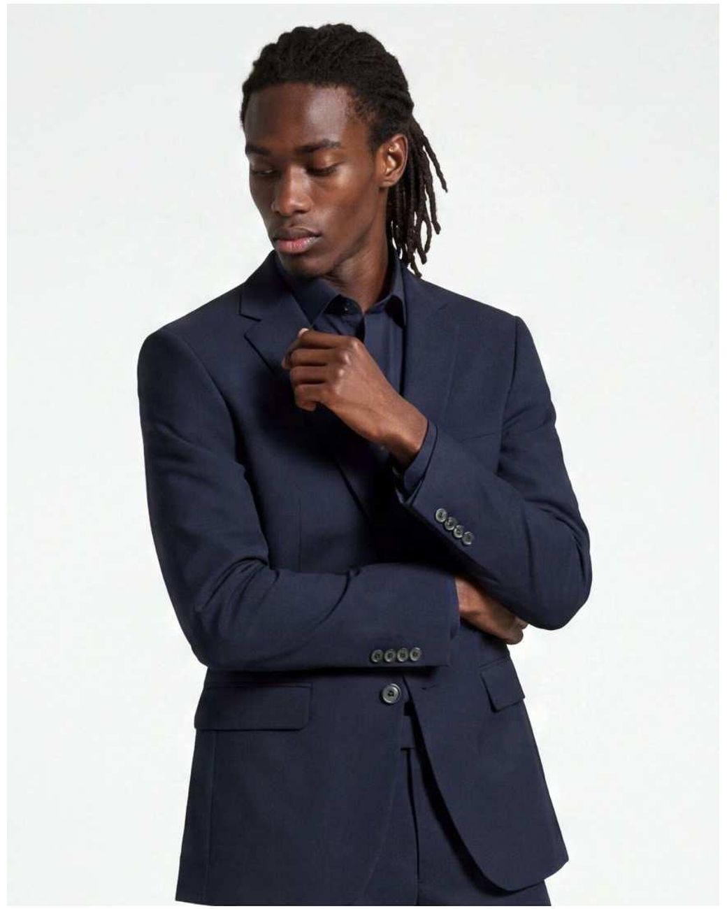 Harry Brown Blue Alex Suit Jacket for men