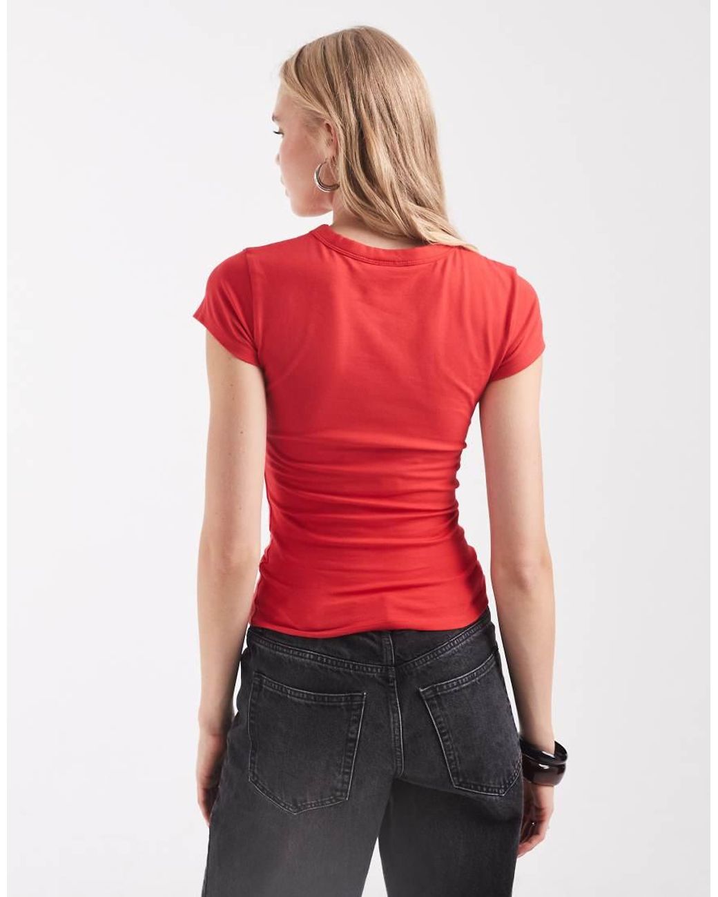 ASOS Red Baby Tee With Dalmation Graphic