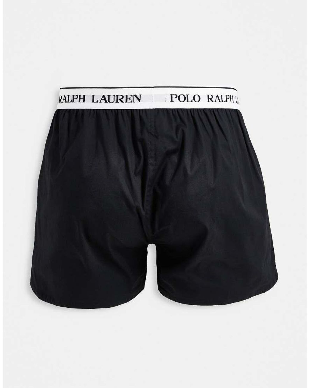Polo Ralph Lauren Black 3 Pack Woven Boxers for men
