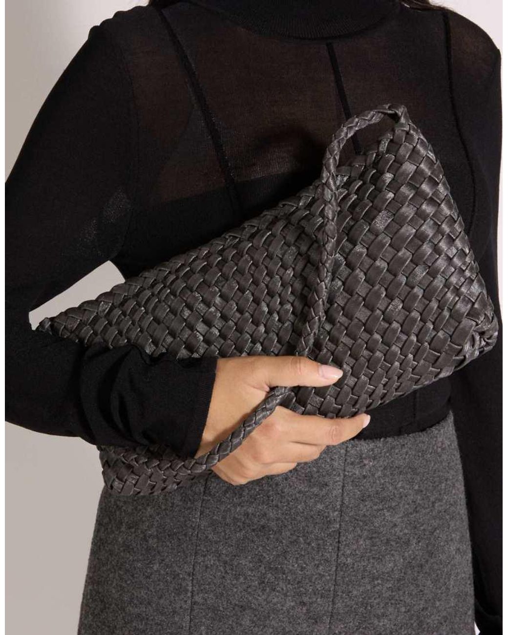 Dune Gray Deliberating Shoulder Bag