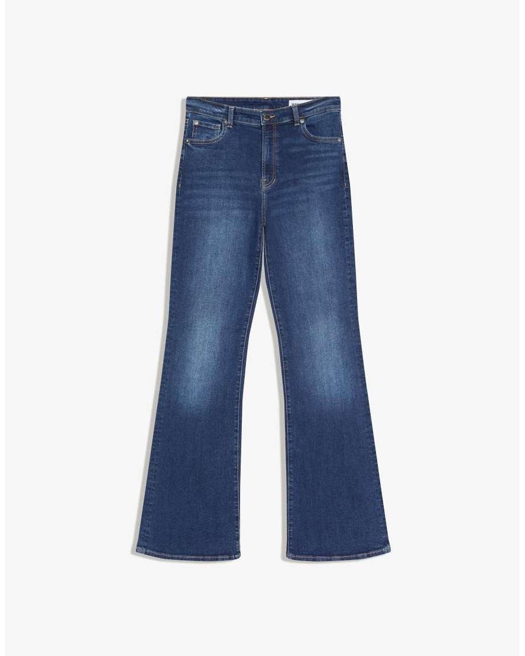 Bershka Blue Flared Jeans