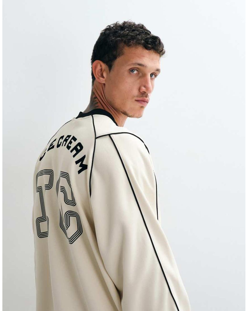 ICECREAM Natural Panelled Training Long Sleeve T-shirt for men