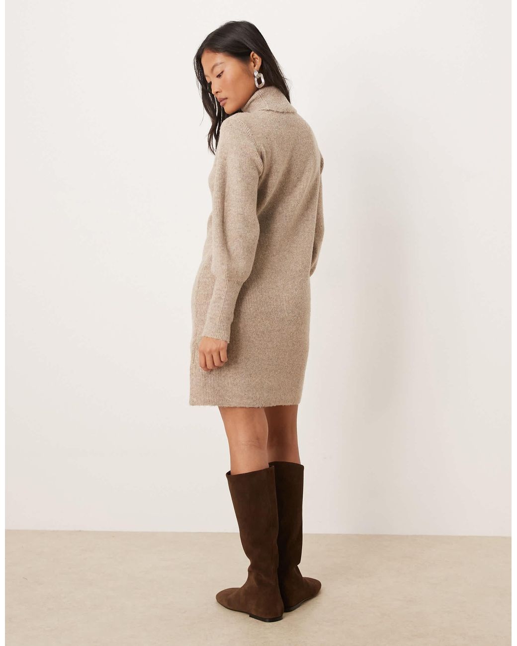 Vila Natural – mini-strickkleid