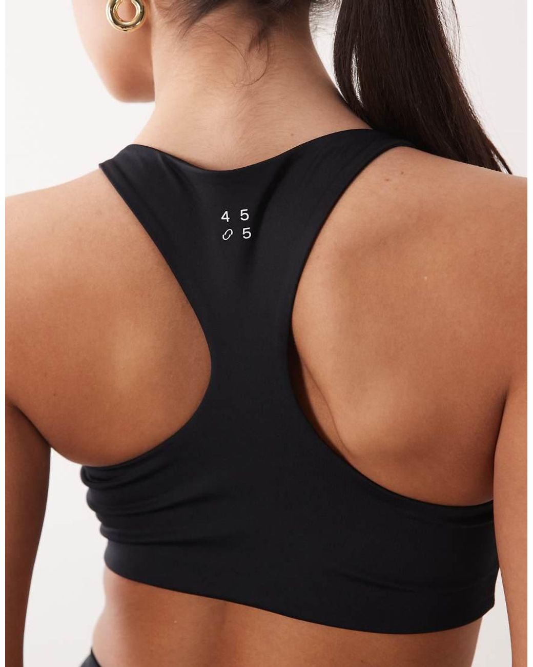 4505 Blue Active Push Up Medium Support Sports Bra