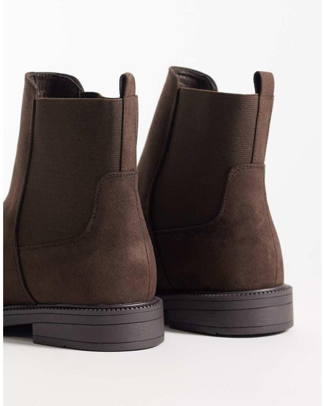 New Look Brown Faux Suede Chelsea Boot