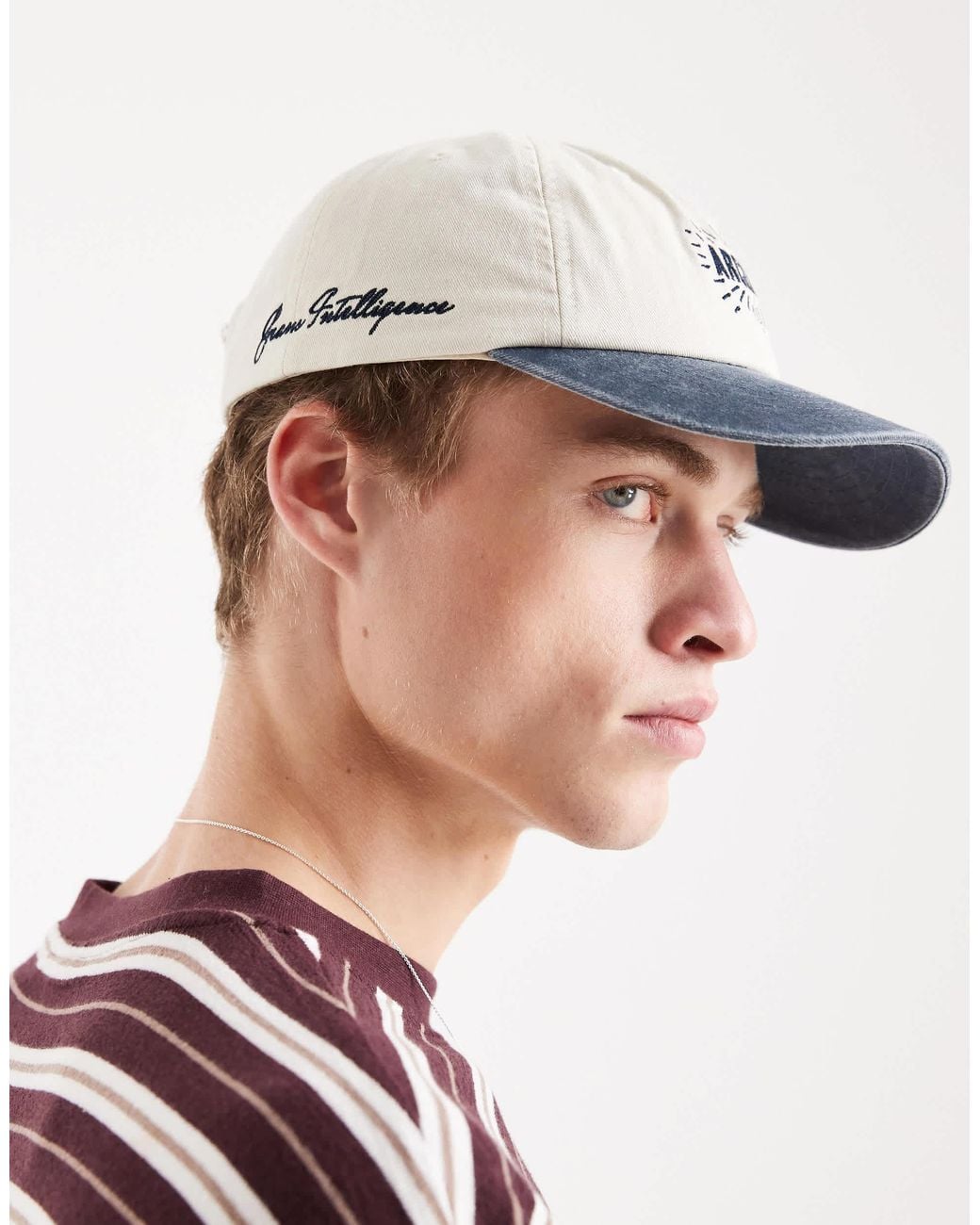 Jack & Jones Blue Archive Baseball Cap for men