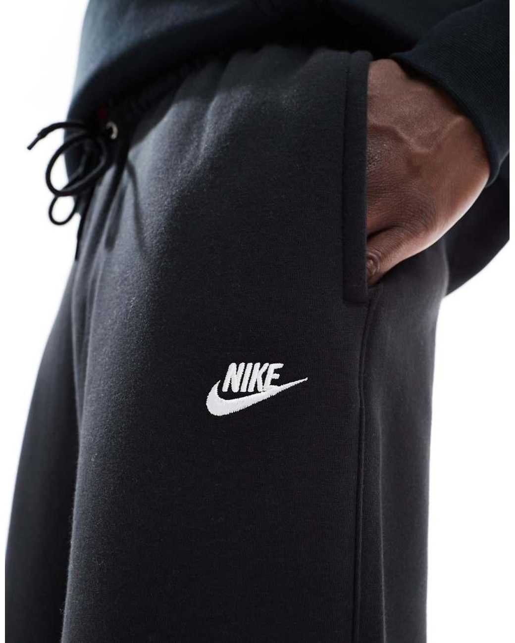Nike Black Club Straight Leg joggers for men