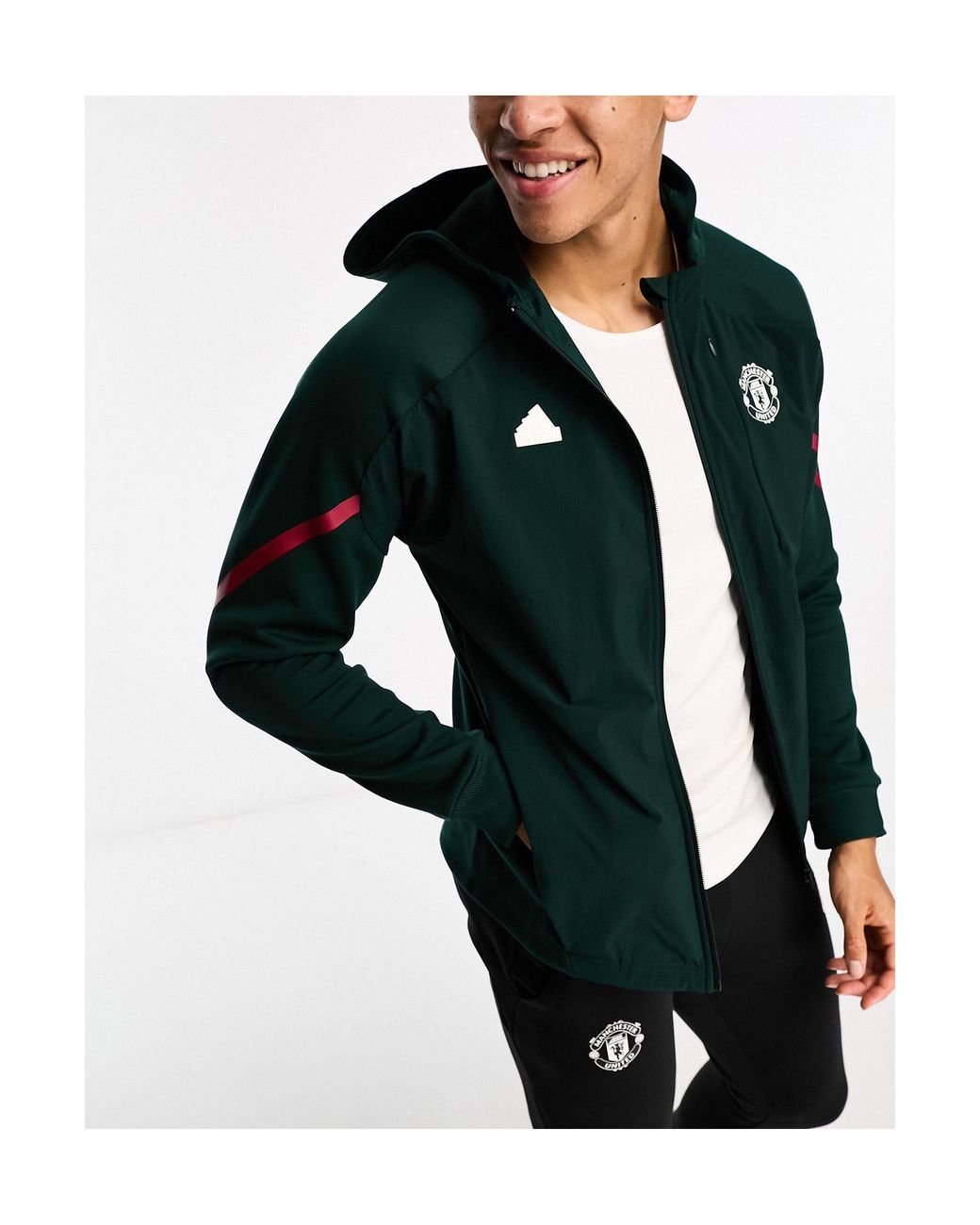 パーカー・フーディ adidas originals Manchester Football United adidas Manchester United Men's Originals Pullover Hoodie